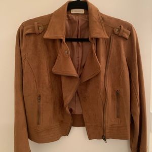 Suede camel color jacket